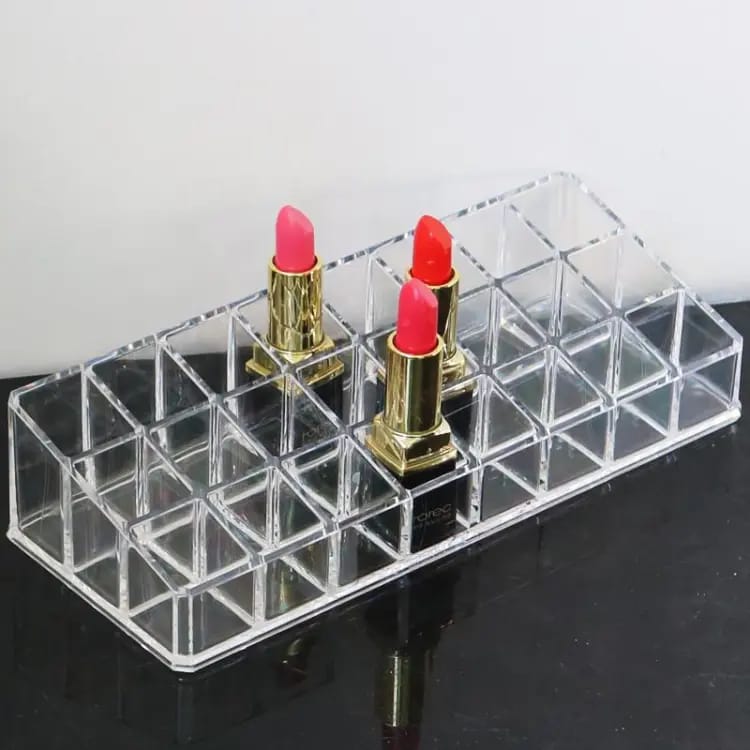24 Grid Acrylic Lipstick Transparent Jewelry