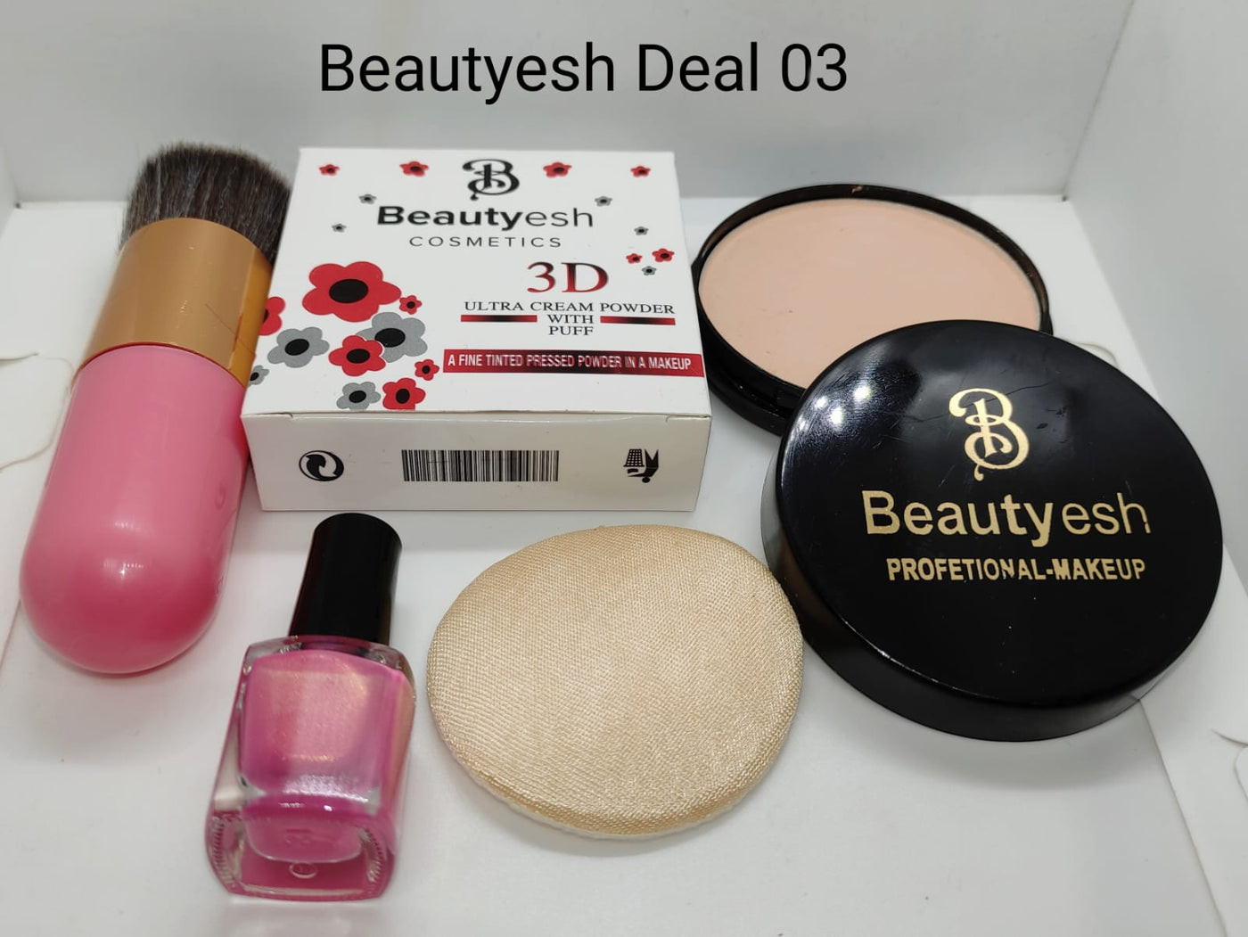 Beautyesh Deal of 3, Face Powder, Mystery Nail Polish,
