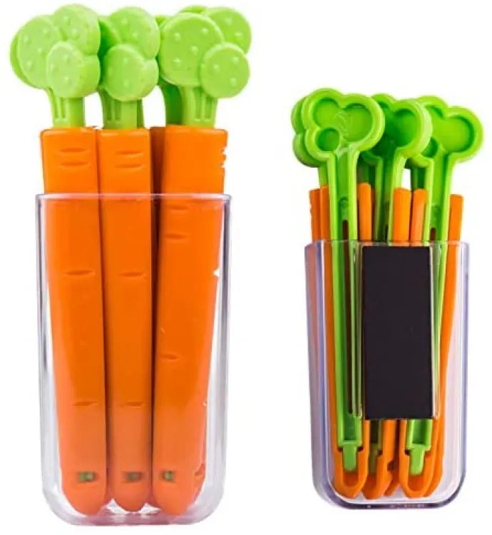 4Pc Set Food Sealing Clip Carrot Shape ,