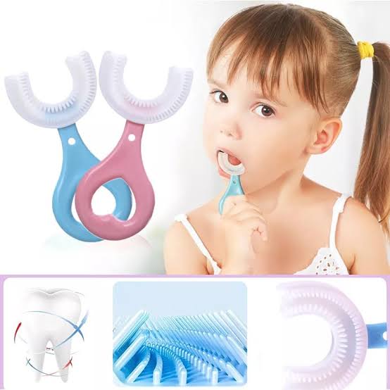 360 Degree U-Shaped Baby Toothbrush Children Child Toothbrush