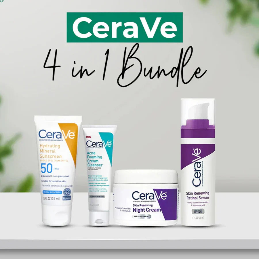 CeraVe 4-in-1 Kit Skincare Bundle