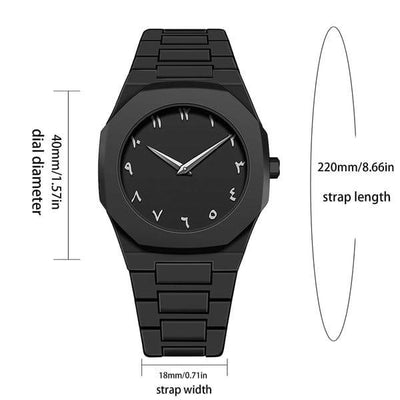 Black Arabic Aura Watch